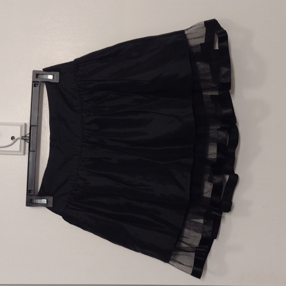 Elegant Black A-Line Skirt